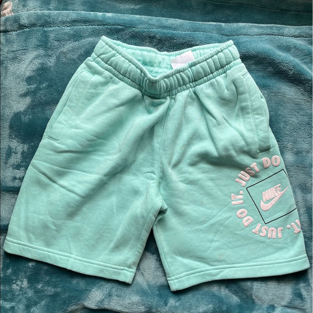 Boys blue Nike cotton shorts